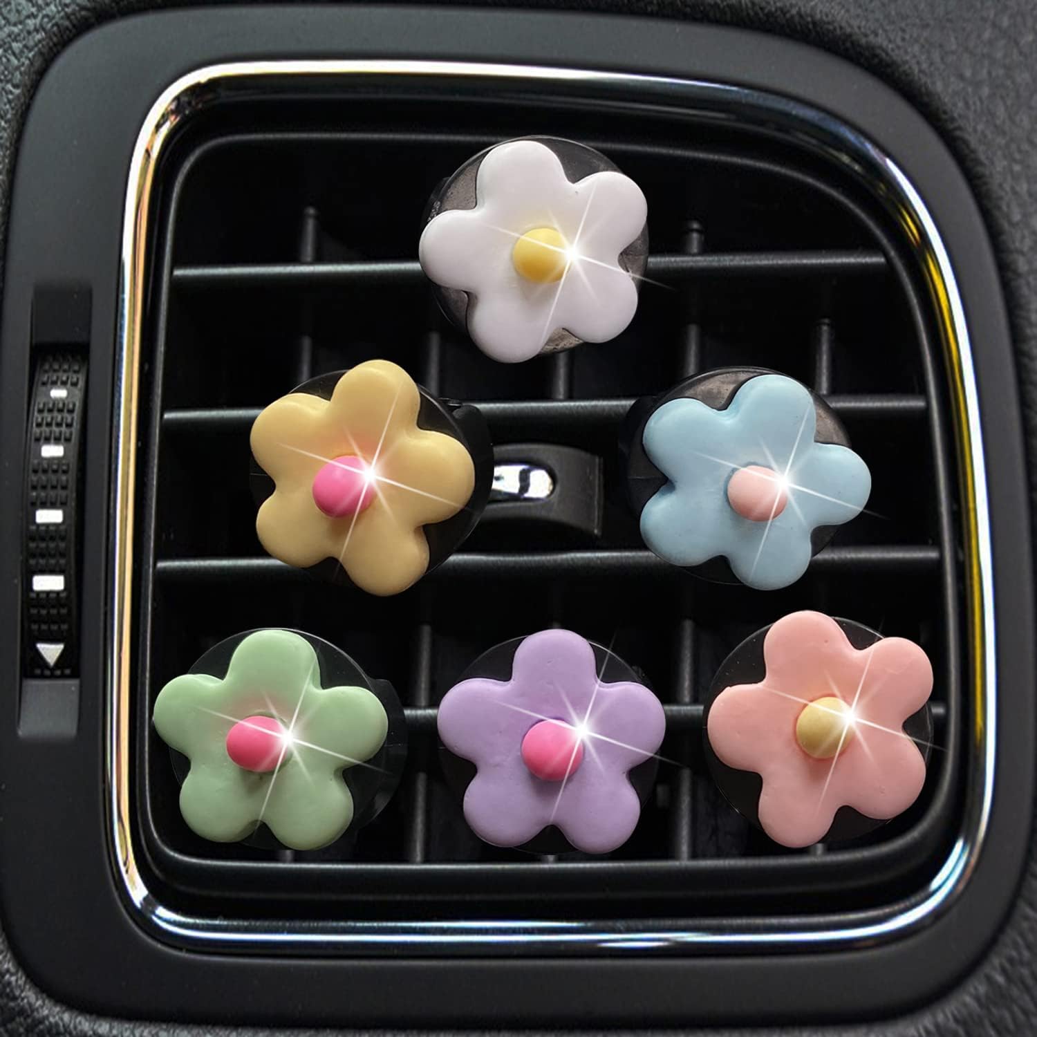 Adorable flower car air fresheners that keep your car smelling fresh and add charm to your daily drive.