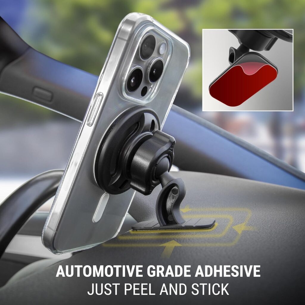 Effortless phone mounting with versatile compatibility for a wide range of iPhones.