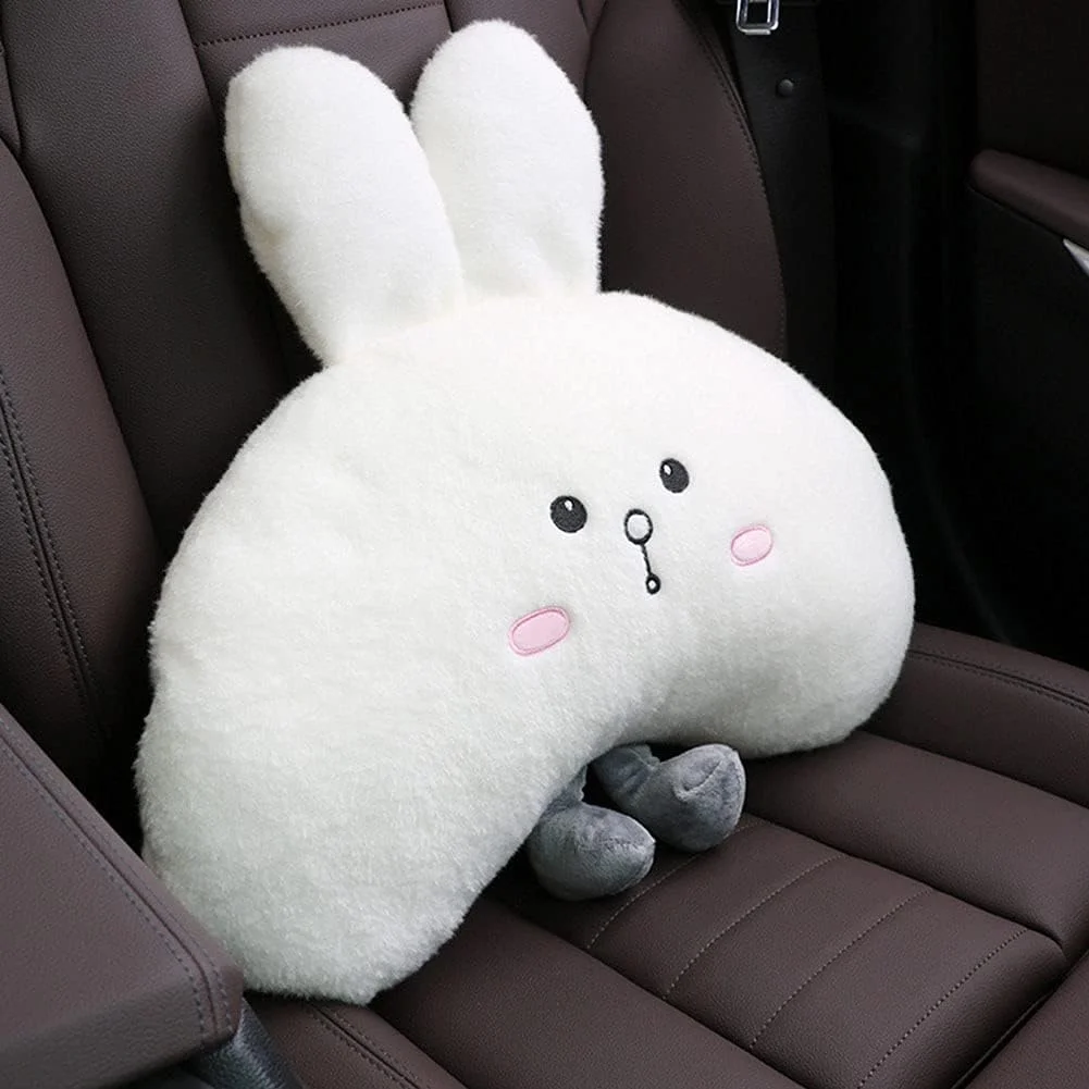 Cute Bunny Lumbar Support Cute Car Headrest Pillow