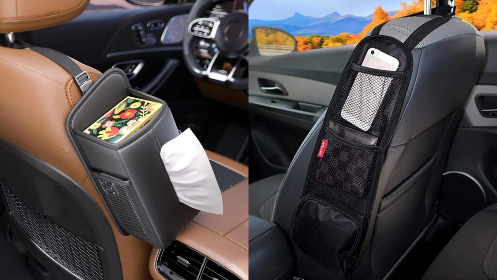 best car seat side organizer hanging DIY ideas