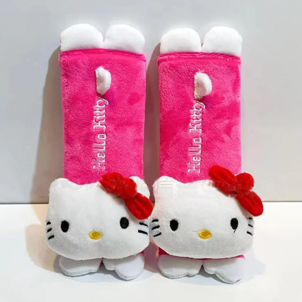 AKUTOER Cute Hello Kitty Car Seat Belt Strap Cover