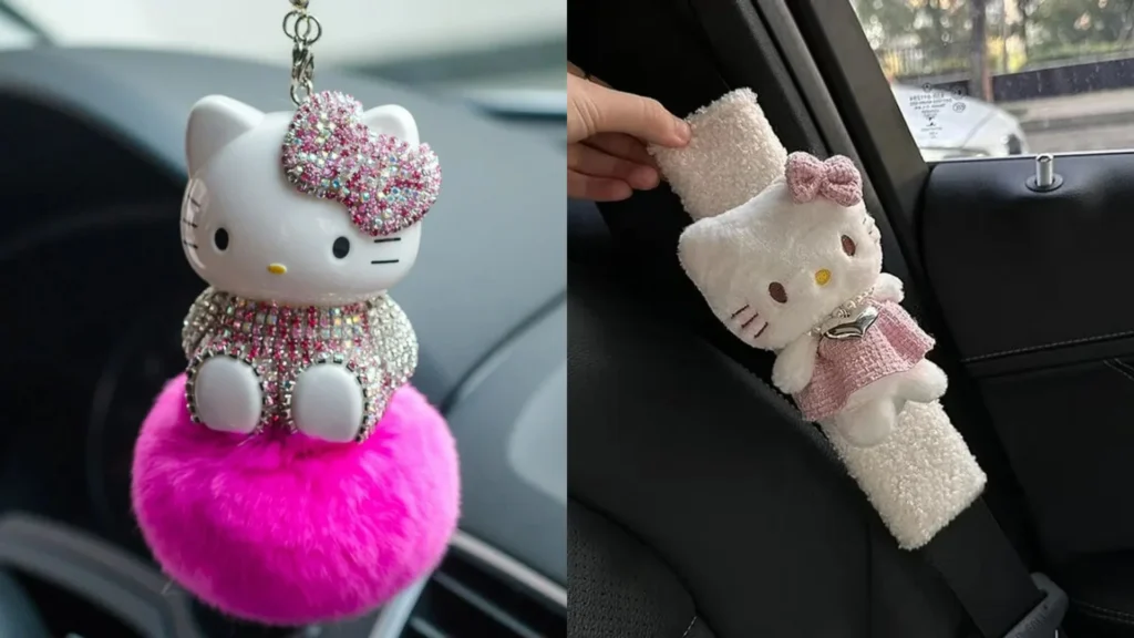 Cute Hello Kitty Car Accessories Ideas
